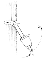 
First, place the nose of the bar at an angle to the proposed bore. Second, speed up engine and press the bar nose against the wood, then slowly pivot the engine while continuing to press the bar nose. Never plunge the nose of the bar straight into the wood! 

